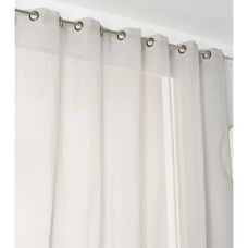 Cortina de algodón transparente LINDER - 300x240 cm - Beige