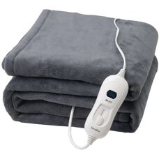 Terraillon Cozy Electric Blanket - 120W Grey Polyester