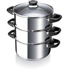 Beka Polo roestvrijstalen kookgerei - 5L Stoompan Set