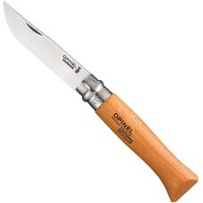 Opinel No. 9 Klappmesser - Kohlenstoffstahl - Braun