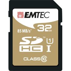 Emtec 32GB SDHC Klasse 10 Speicherkarte - Schwarz, Braun