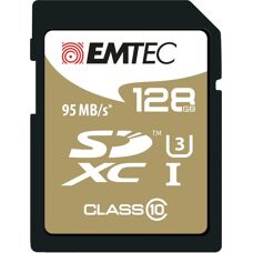 Carte mémoire Emtec 128GB UHS-I U3 V30 - SDXC Classe 10 - Publicité