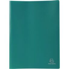 Cartelle in polipropilene verde scuro Exacompta - A4 - 80 pagine - Confezione da 12