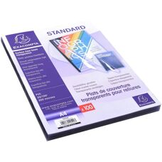 Exacompta Crystal A4 Binding Covers - 20x100mm, Pack of 100