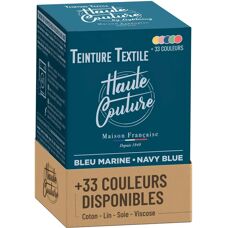 Teinture textile haute couture - Bleu marine - 350g - Publicité