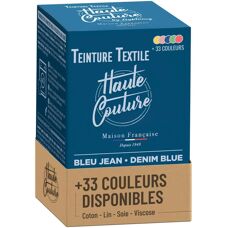 Teinture Haute Couture Modèle Jean Bleu - Teinture Textile - Publicité