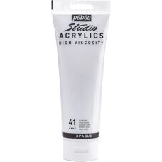 Pébéo Biała Farba Akrylowa - 250ml - Materiały Artystyczne