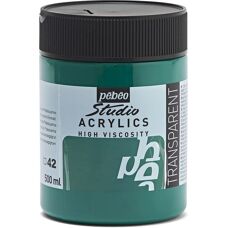 Farby akrylowe Studio Pebeo - Szmaragdowa Zieleń - 500 ml