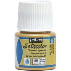 Set de Peinture Textile Or Pébéo - Effet Métallique sur Tissu - Publicité