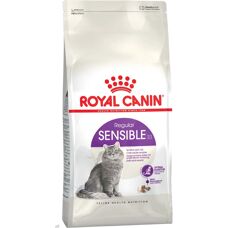Royal Canin Sensible 33 Croquettes pour Chat Adulte 4kg - Soutien Digestif - Publicité