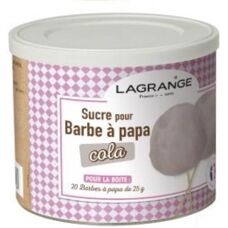 Lagrange 380009 Sucre à barbe à papa Cola - Sucre coloré aromatisé - Publicité