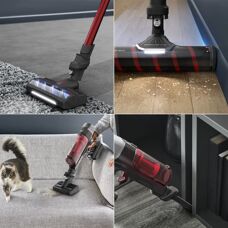 Rowenta X-Force Flex 9.60 - Noir, Rouge - Aspirateur balai 2-en-1 - Publicité