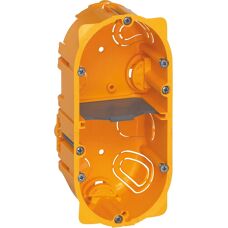 Boîte électrique Legrand - 2 modules - Jaune