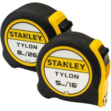Stanley Tylon Twin Pack of Pocket Tapes - 5m & 8m - Tape Measure