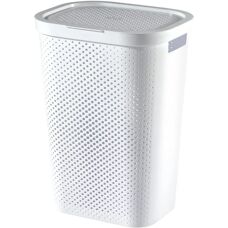 Curver Recycled Infinity Dots Laundry Hamper - 60L - White