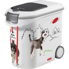 Contenedor de comida para perros Curver - 35L, Blanco/Gris