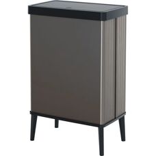 Poubelle à pédale CURVER Verto - 54 L - Gris perle - Publicité