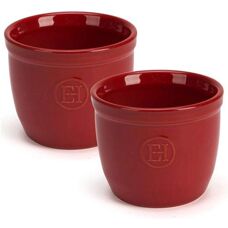 Emile Henry Burgundy No.8 Ramekin Set Of 2 - Ramekin Set