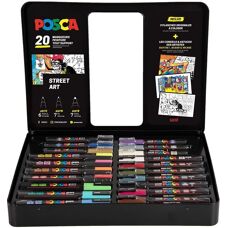 Marqueurs Posca - 20 Couleurs - Set Art Urbain - Publicité