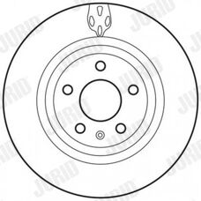 JURID 8J0615601A Ventilerad bromsskiva - Bromsskiva