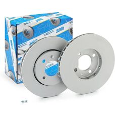 JURID Bremseplade - Ventileret, 256mm, Foraksel, VW, Skoda, Seat