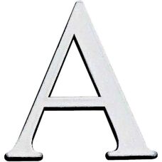 Lettera in rilievo in plastica W Novap - Autoadesiva, Oro