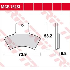 Pastilhas de freio sinterizadas TRW Lucas MCB762SI - Off-road
