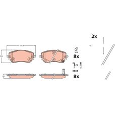 TRW GDB2551 - Kit de pastilhas de freio
