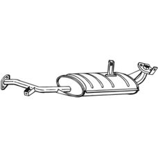Bosal 219-109 - Mittelschalldämpfer für Suzuki Vitara