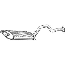 BOSAL 278-557 Välitilamuuntaja - pakoputki