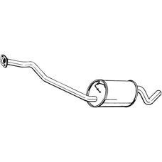Bosal 281-845 Auspuff Zwischenstück - Abgassystem