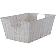 Cesto de Armazenamento Compactor Etna - Branco - 31x24x14 cm