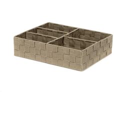 Compactor RAN6876 Drawer Organizer - 5 Compartments, Taupe