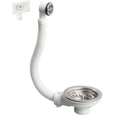 Cesta de drenaje de inox Wirquin Ø90mm con rebosadero