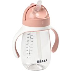 Beaba Coupe Tritan à Paille Rose - Kids Straw Cup - Publicité