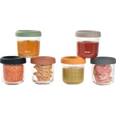 BEABA Sunrise Glass Storage Set - Food Storage Containers