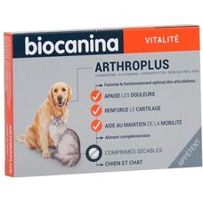 Biocanina Arthroplus 40 Comprimés - Support articulaire pour chiens et chats - Publicité