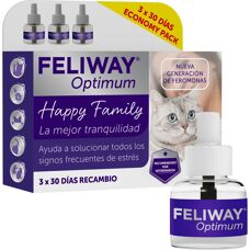 Ceva Sac Feliway Optimum Recambios - Tranquilidad para Gatos - 3 Unidades 48ml