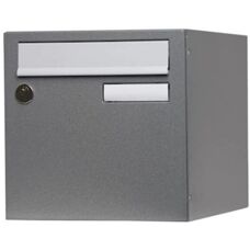 RENZ Modèle 1 Porte Acier Gris Boîte aux Lettres - Boîte aux Lettres - Publicité