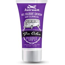 Gel de Style Temporaire Colorant Hairgum Fix Color Violet - Gel Capillaire
