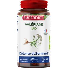 Superdiet Baldrian - 90 Bio Kapseln - Schlaf & Entspannung