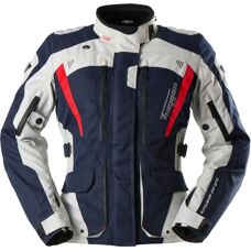 Veste moto Furygan Apalaches Lady Evo Bleu-Beige-Rouge - Veste de moto - Publicité