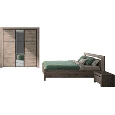 GAMI Brugge Schlafzimmermöbel-Set - 140x200cm, Braun