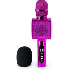 Bigben Fuksia Karaoke-mikrofoni - Kannettava juhla kaiutin