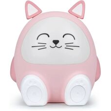 Réveil Rose et Lampe de Nuit Bluetooth Chat Bigben - Publicité