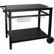 Carrello in metallo compatto Livoo per planche 2-4 fuochi