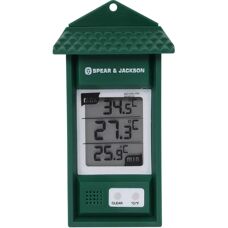 Spear & Jackson Mini Maxi Digitalthermometer - Grün - 15cm
