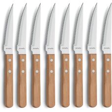 Amefa Dřevo – 8 Steakové nože - Steakknives