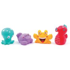 Ludi Meeres Tier Bade Spielzeug - 4 Stück - Wasserspritze