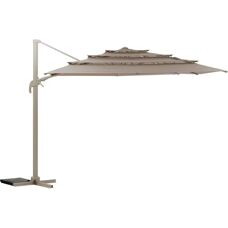 Parasol rectangulaire multi-toile MELHIA - 4x3m Hespéride - Publicité